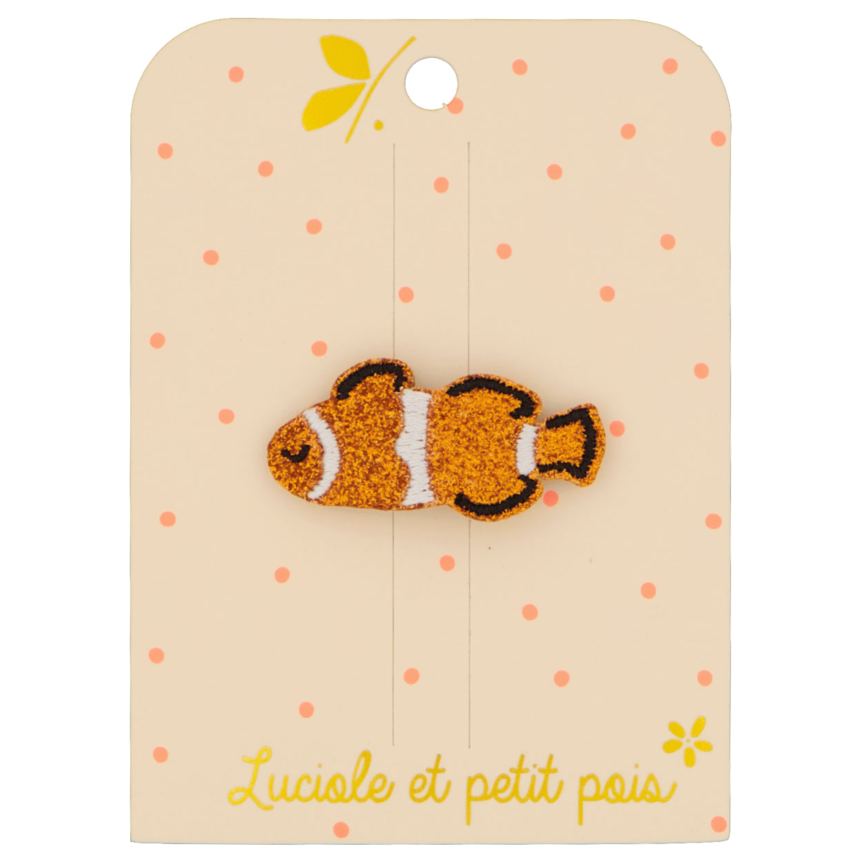 Clown fish hair clip