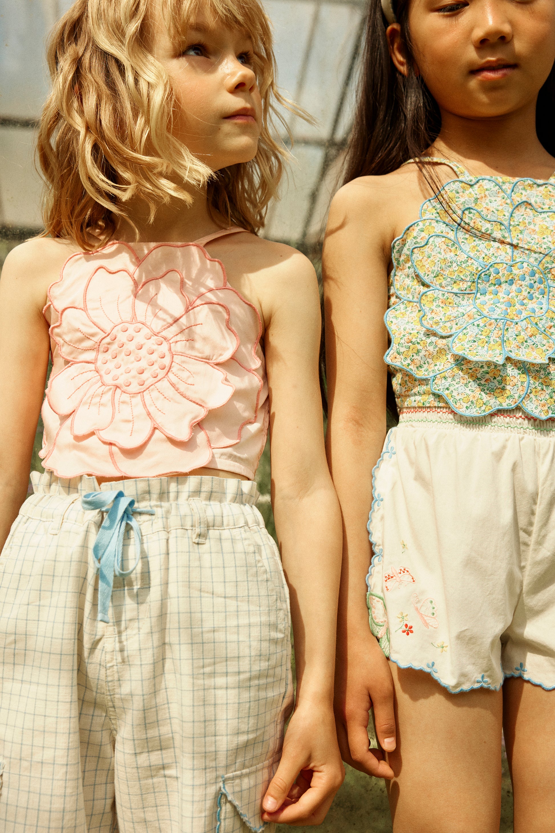 Eloise Top with Large Flower