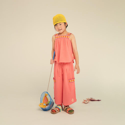 Amelia Sleeveless Blouse in Muslin Cotton