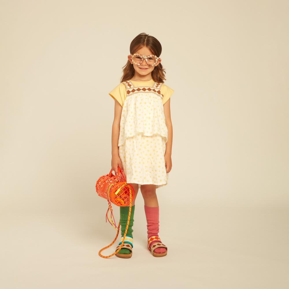 Cristina Double Layer Dress in Organic and Recycled Cotton