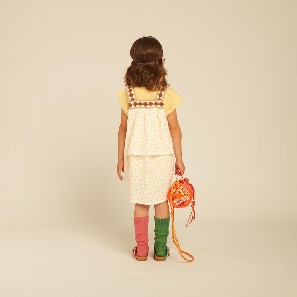 Cristina Double Layer Dress in Organic and Recycled Cotton