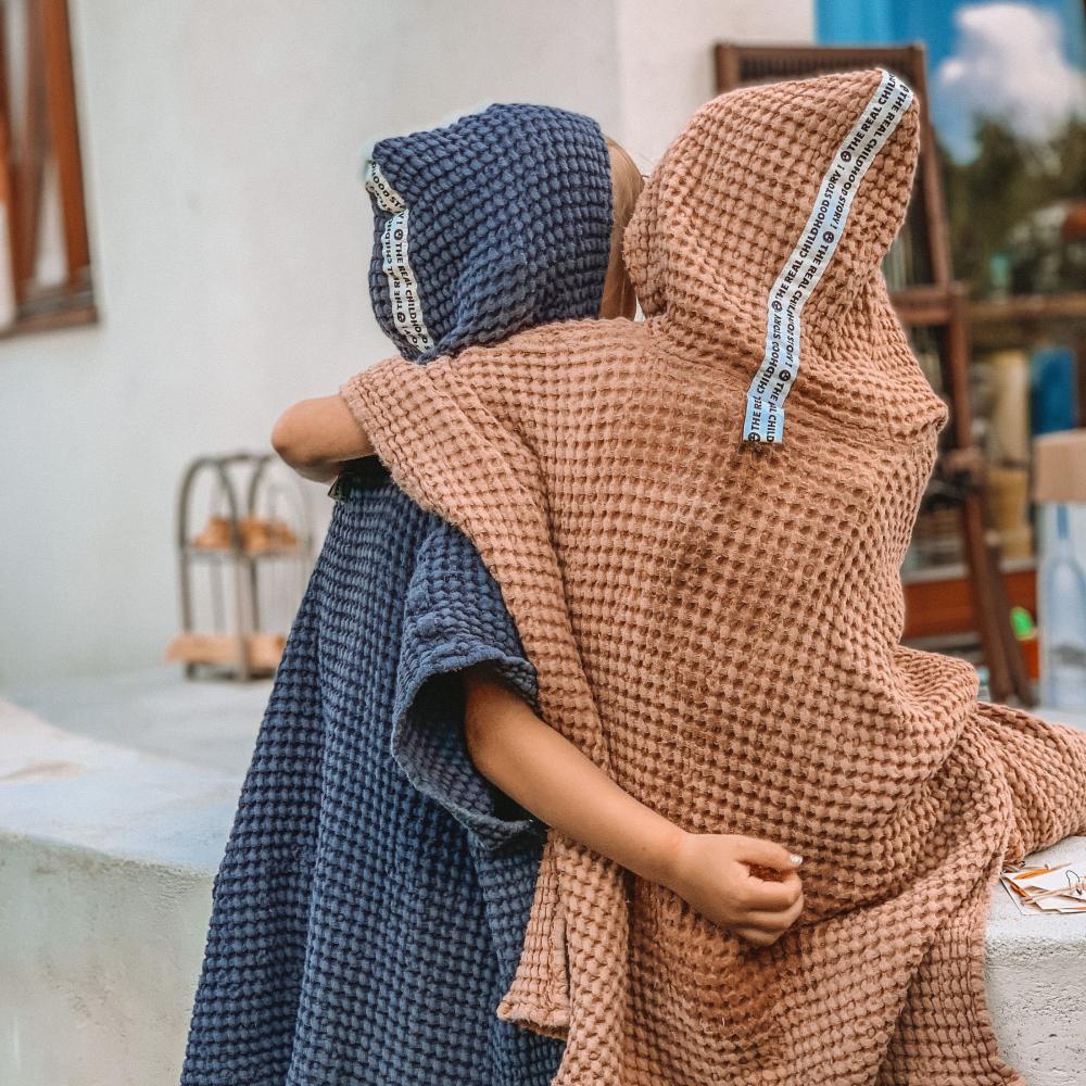 Bath waffle poncho