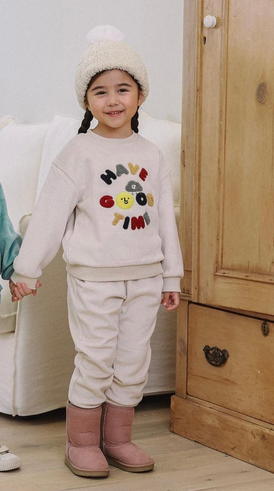 Milo Em broidery Velvet Corduroy Set