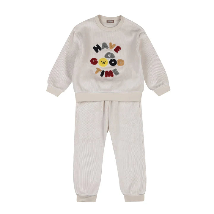 Milo Em broidery Velvet Corduroy Set