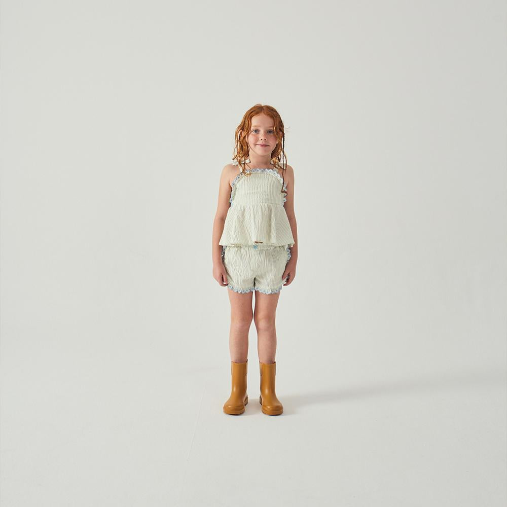 Isabel Ruffled Striped Set