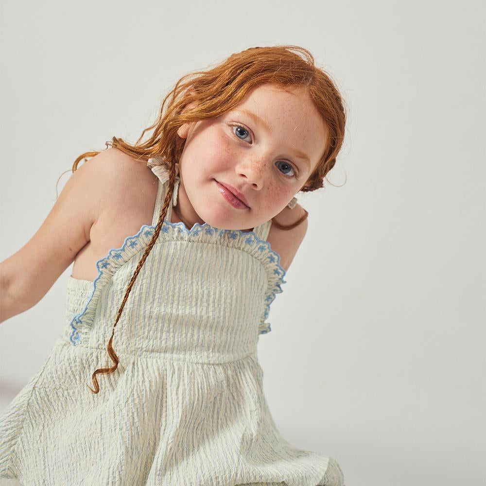 Isabel Ruffled Striped Set