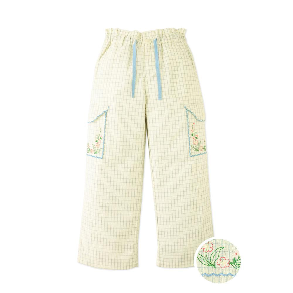 Ariana Cargo Pants with Embroidered Pockets