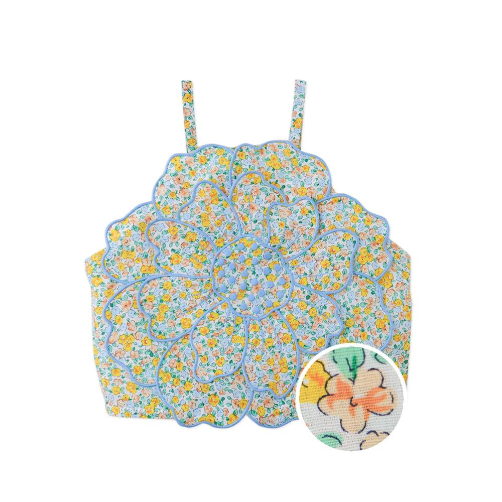 Eloise Top with Large Flower