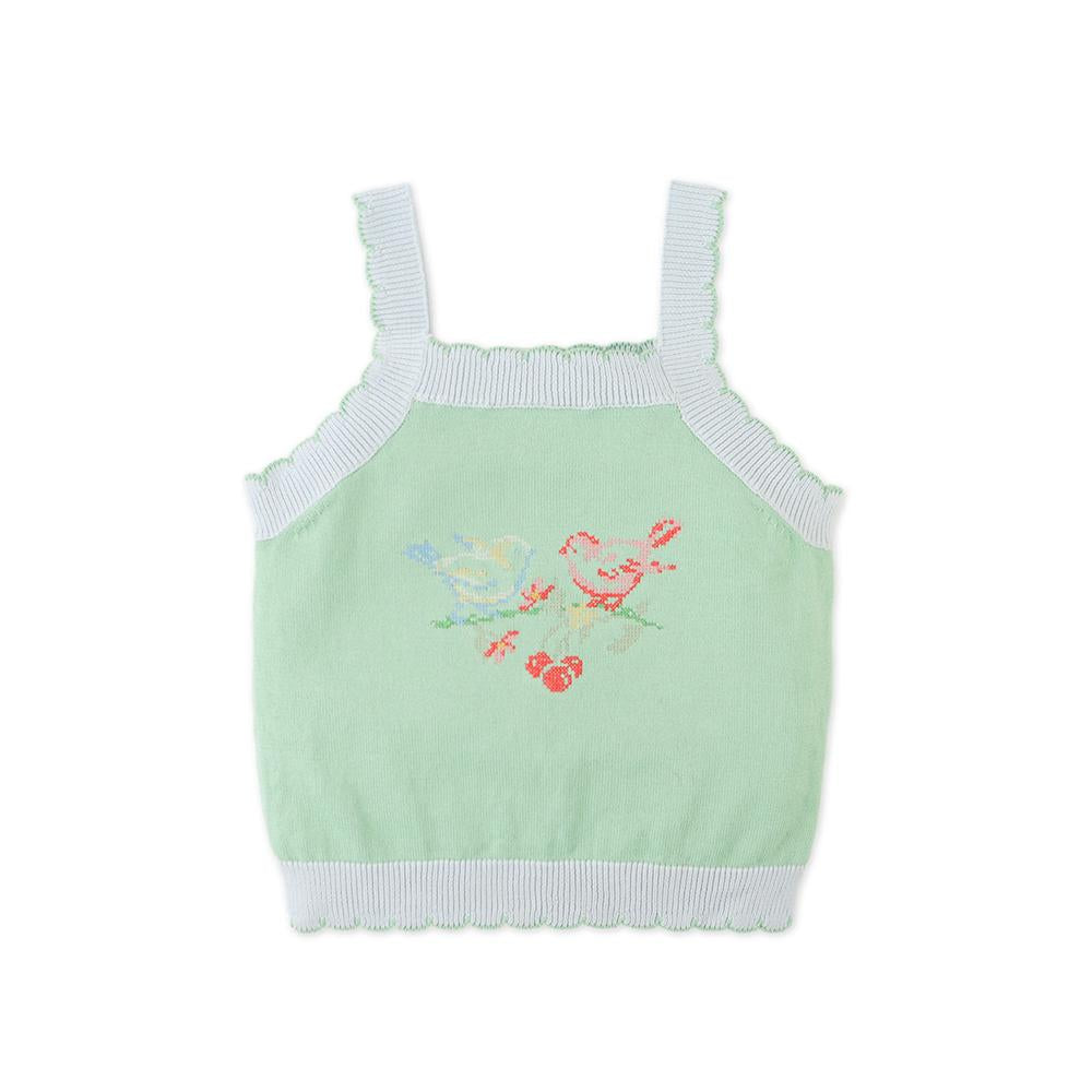 Gabriella Top with Cross-Stitch Embroidery