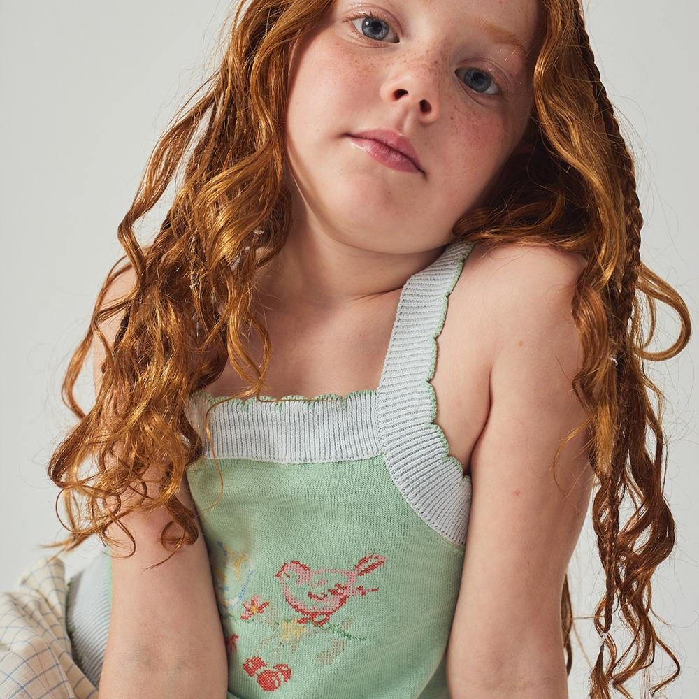 Gabriella Top with Cross-Stitch Embroidery