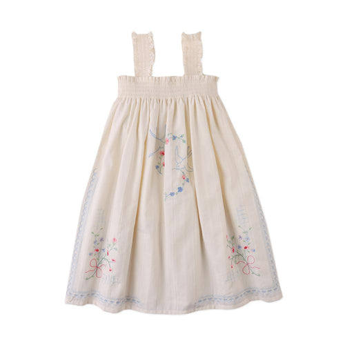Alessia Cross-Stitch Embroidered Dress