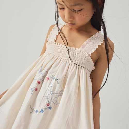 Alessia Cross-Stitch Embroidered Dress