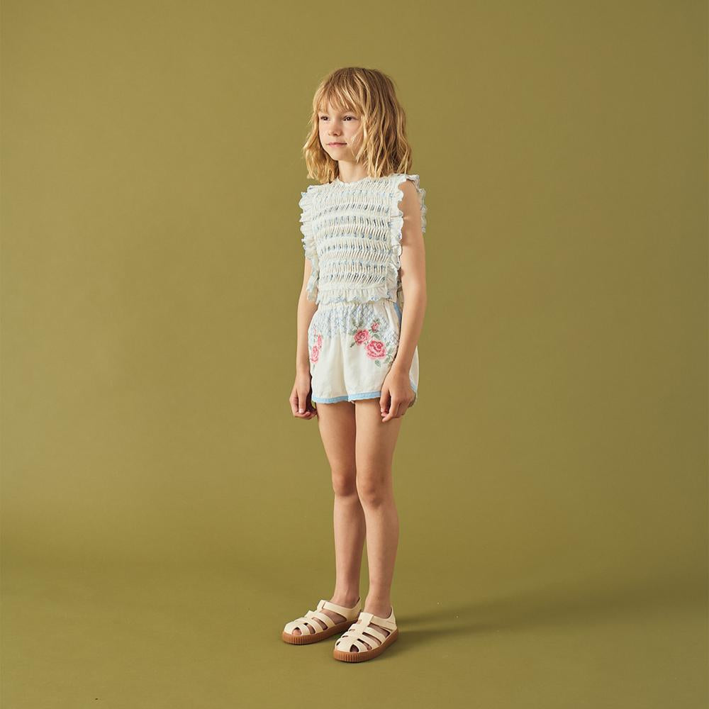 Cassie Ruffled Top with Side Ties