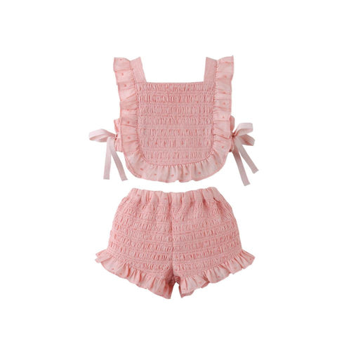 Alexa Textured Blouse & Shorts Set