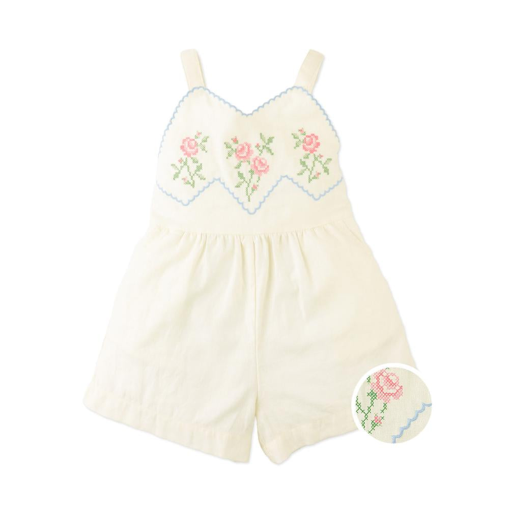 Jill Playsuit with Embroidered