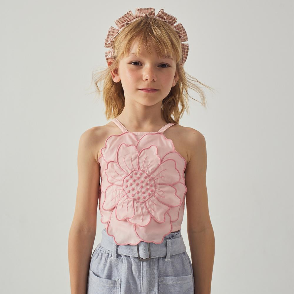 Eloise Top with Large Flower