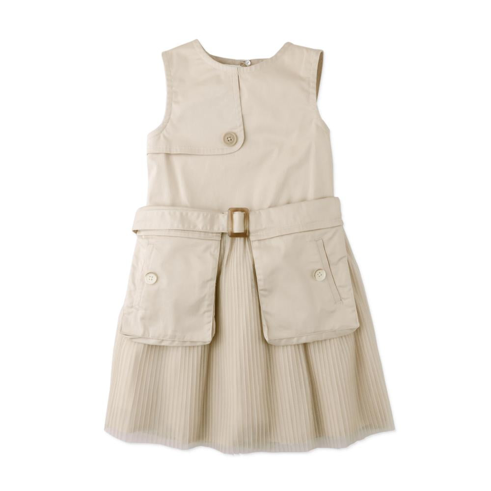 Lucile Sleeveless Dress Beige