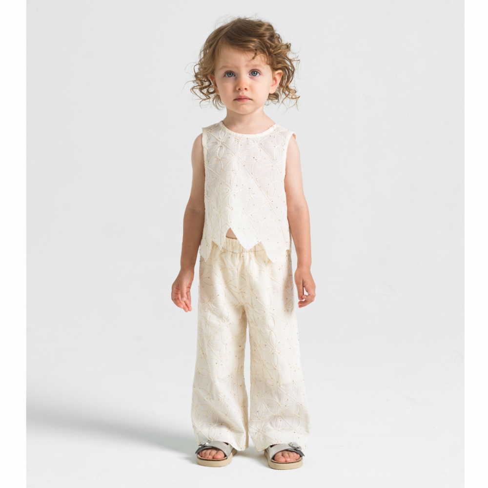 Aluna Rhombus Pants  Ecru