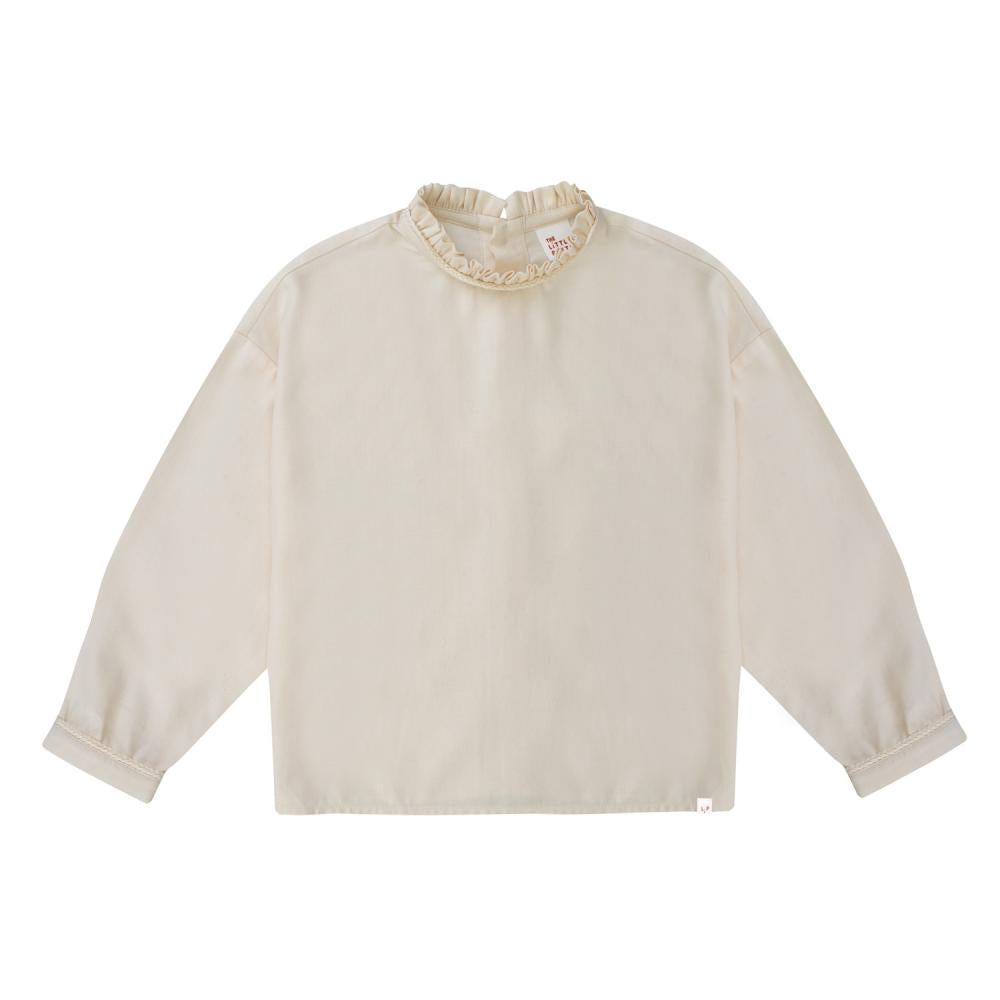 Ariel ecru shirt with lace