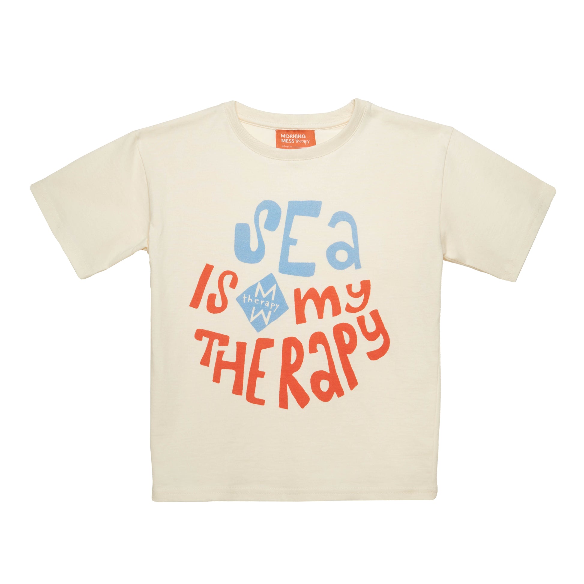 Lea Short-sleeved T-shirt with Sea Is My Therapy Print