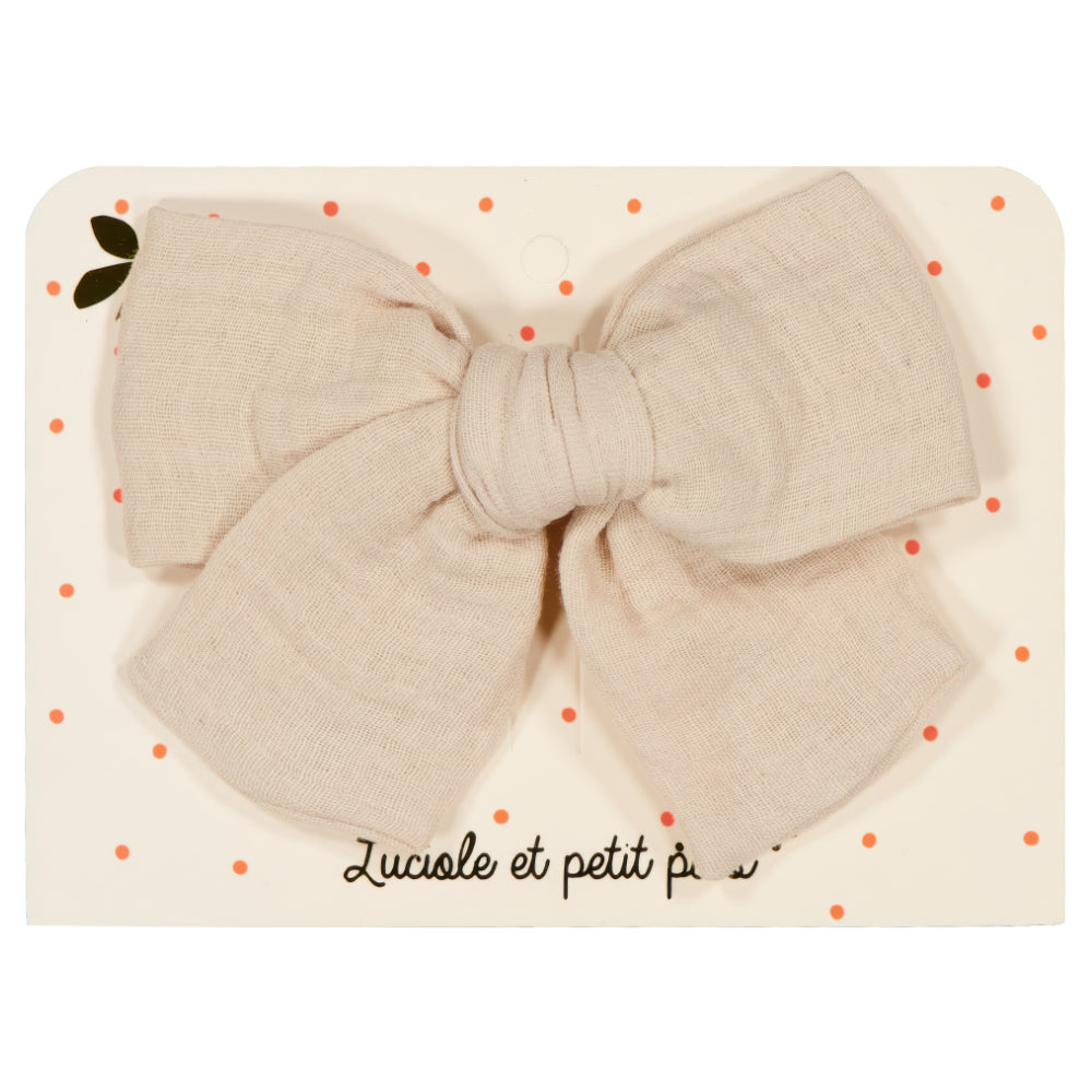 Princess hair clip (L)  - double gauze