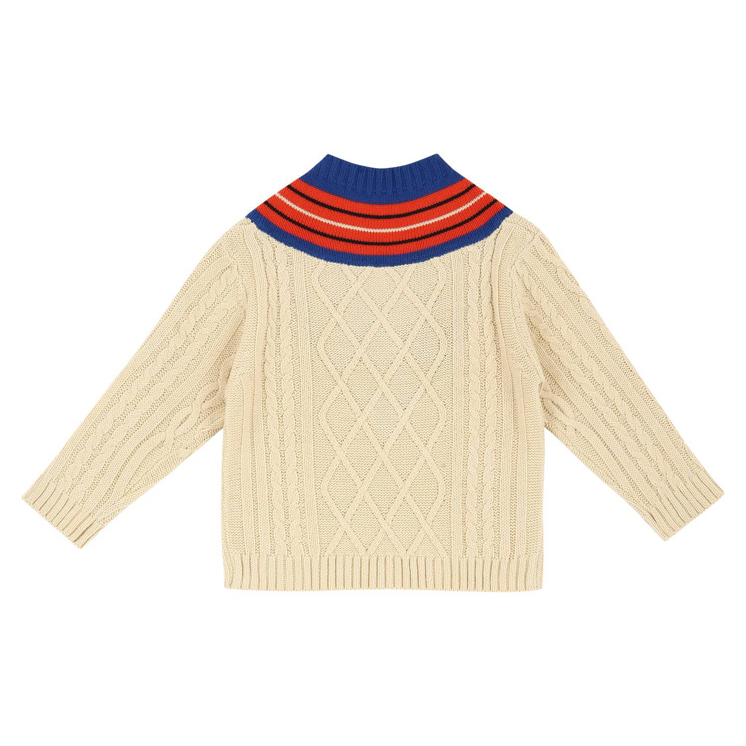 Cable cricket sweater