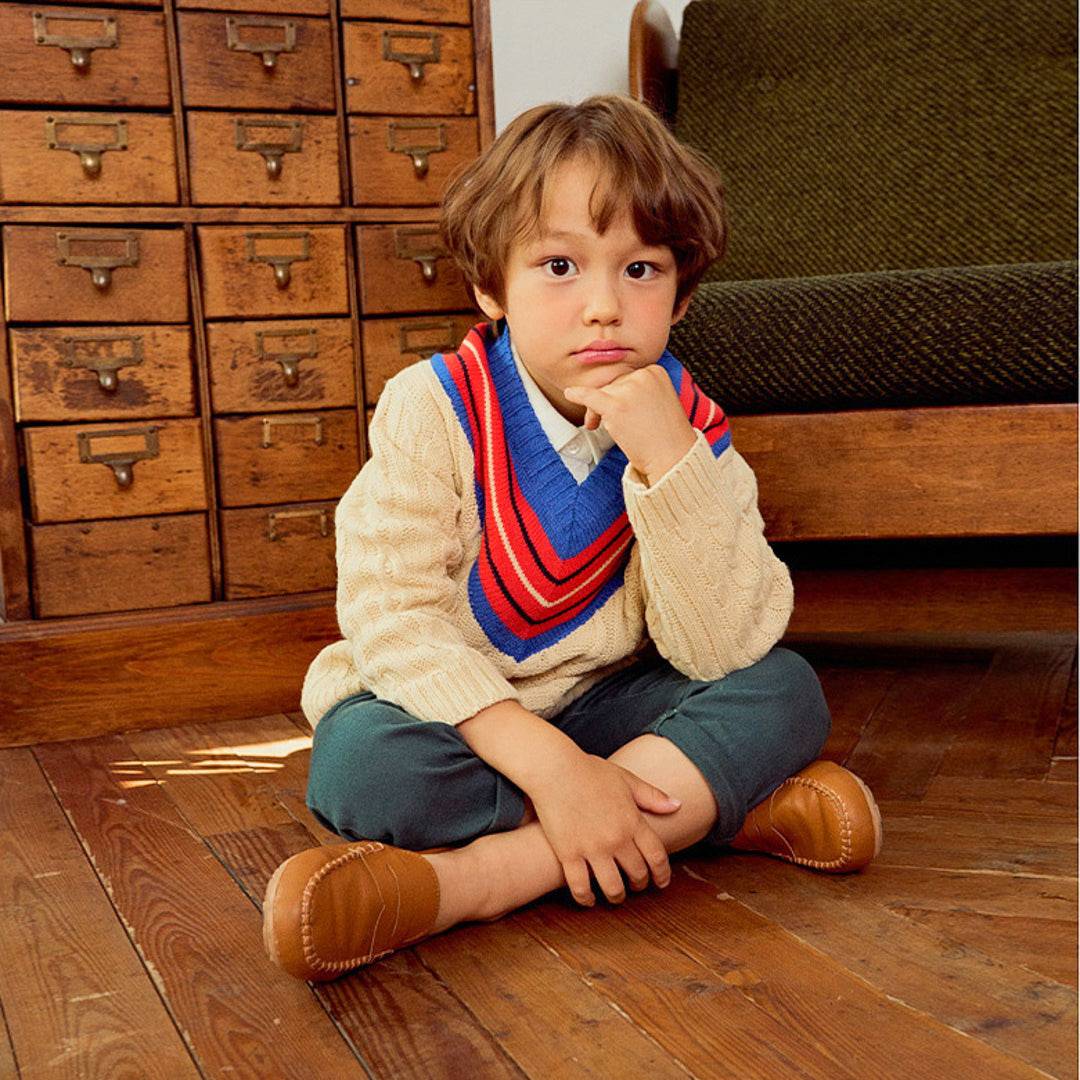 Cable cricket sweater